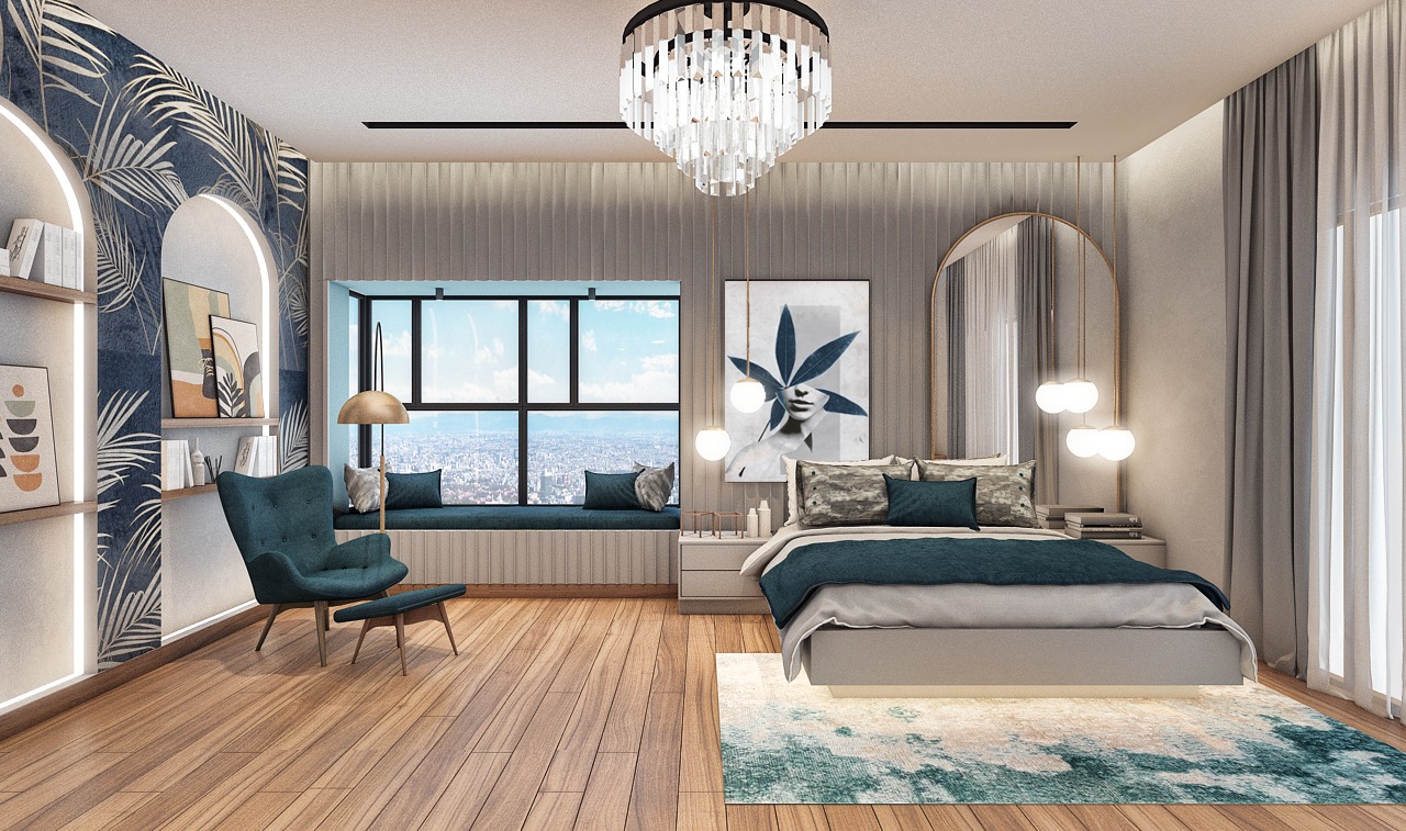 Tropical Modern Bedroom Retreat